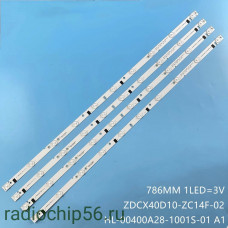 LED подсветка YAL03-01035280-05 CX400M03 CXD400410000-X3 180.DT0-401800-1H 4*10led