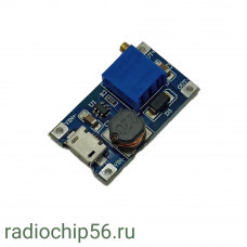 Сборка DC-DC повышающий microUSB 2A IN 2-24V OUT до 28V 2577